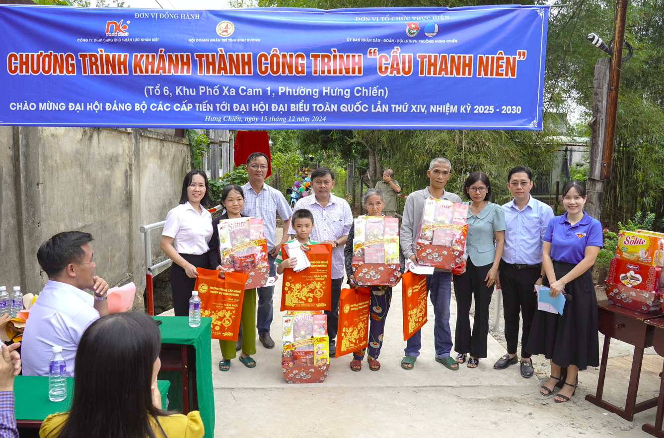 ĐỒNG HÀNH CÙNG CỘNG ĐỒNG: CÔNG TY NHÂN KIỆT HỖ TRỢ XÂY DỰNG CÔNG TRÌNH CẦU THANH NIÊN TẠI BÌNH PHƯỚC